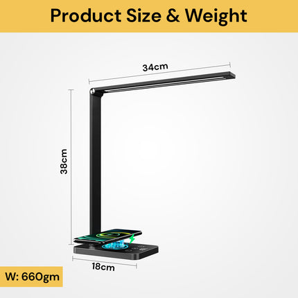 LED Desk Lamp With Wireless Charger