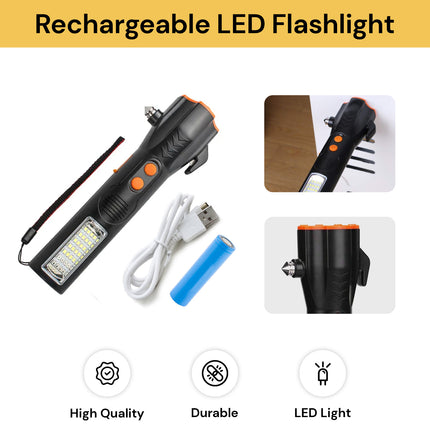 Rechargeable Multi-Function LED Flashlight