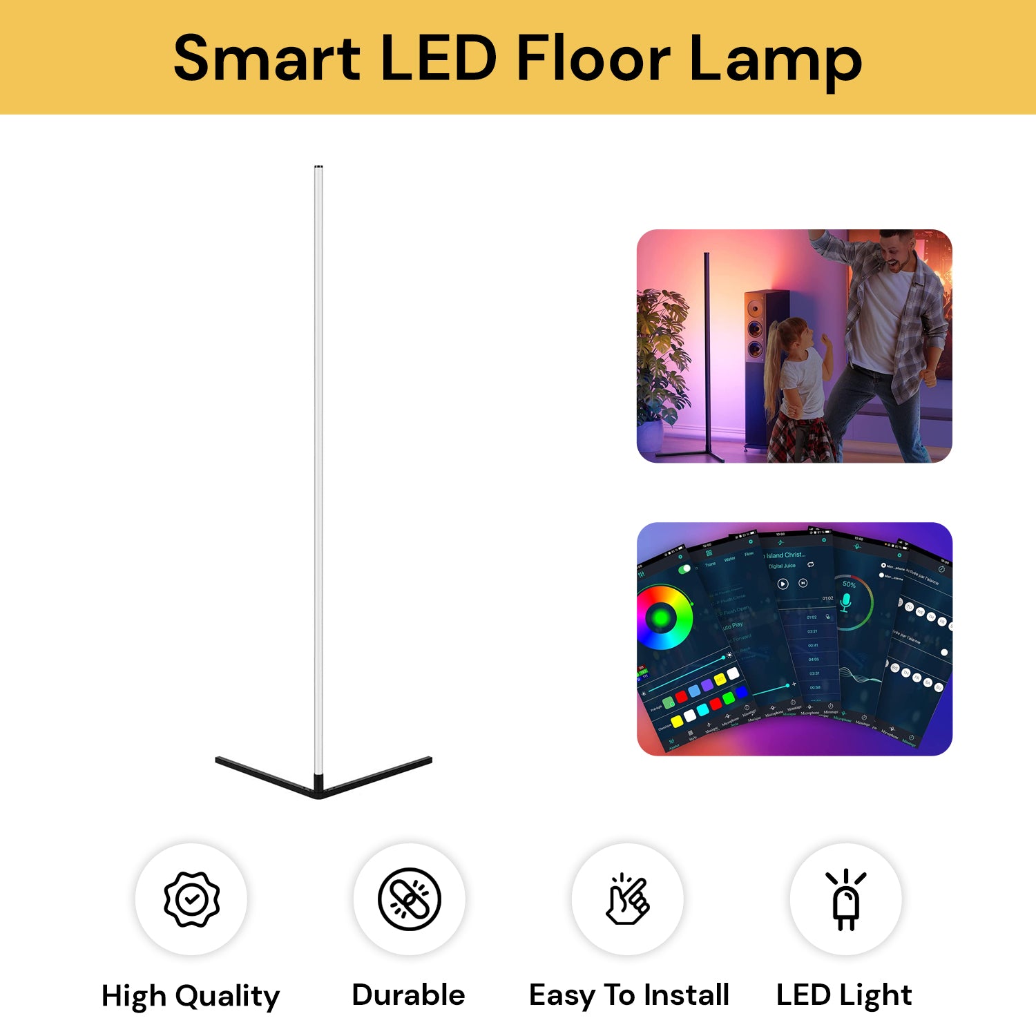 StellaGo Smart LED Floor Lamp (Compact Edition)
