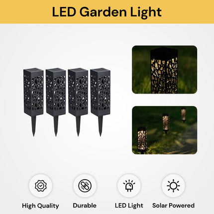 4PCs Solar Powered LED Garden Light