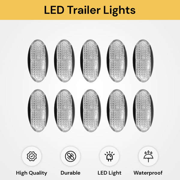 10PCs LED Trailer Lights