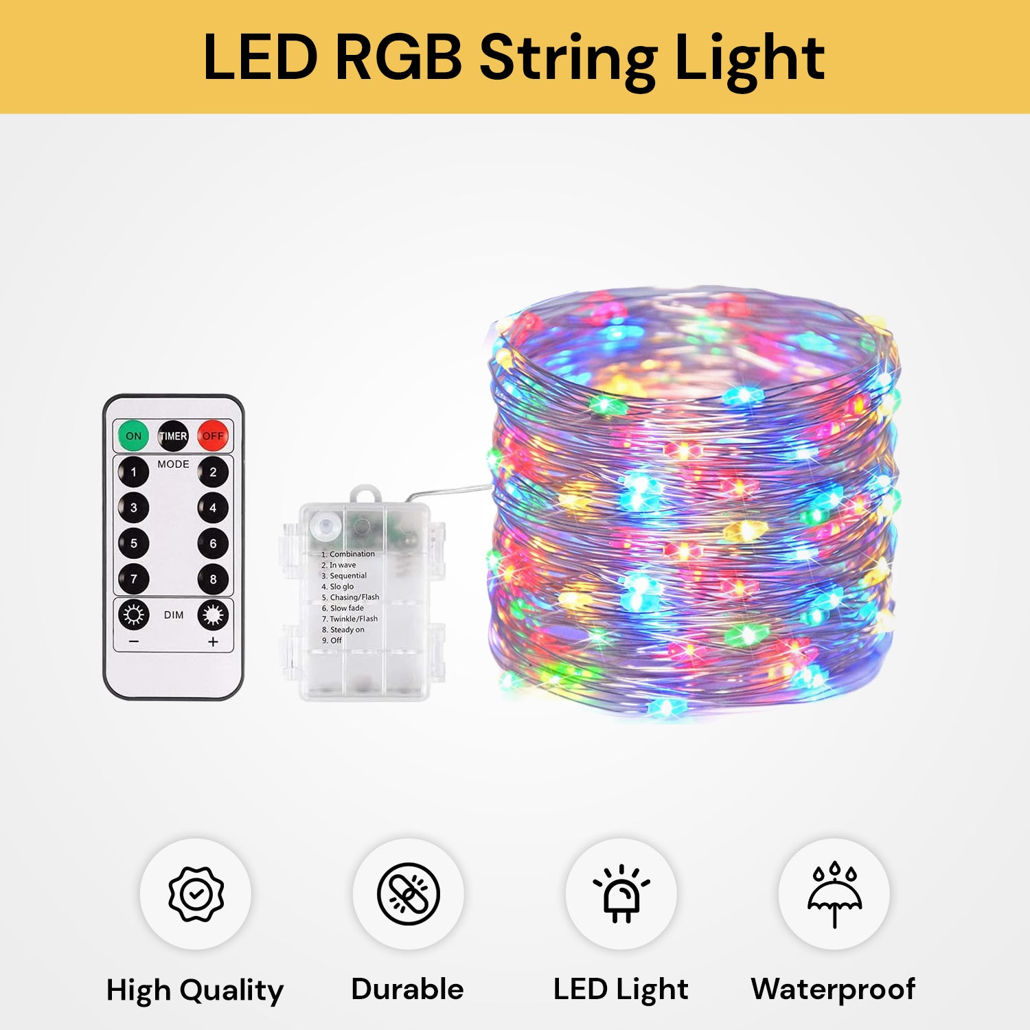 Rgb Led String LED RGB Fairy String Light