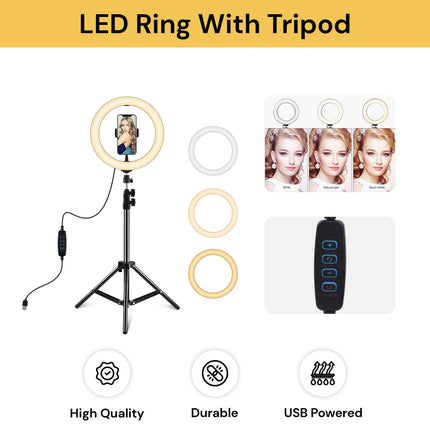 LED Ring With Tripod