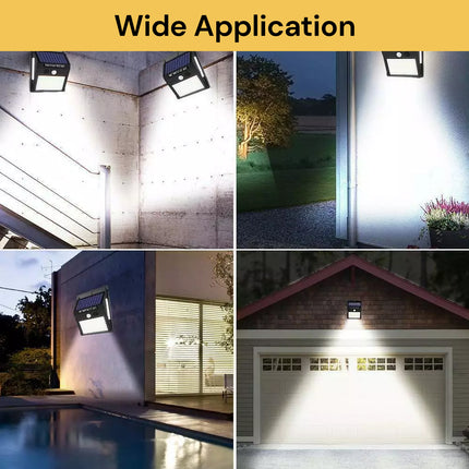 2PCs 100LEDs Patio Wall Solar Lights