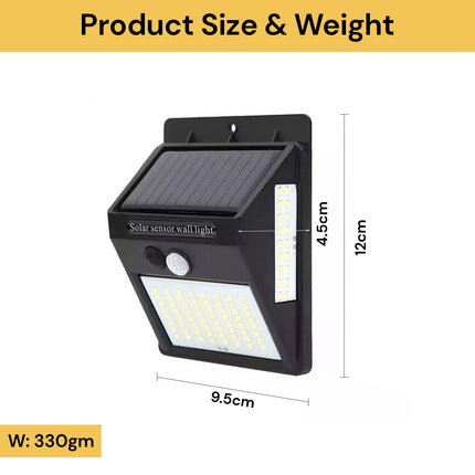 2PCs 100LEDs Patio Wall Solar Lights