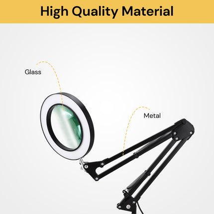 LED Lamp With Magnifying Glass