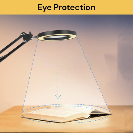 LED Lamp With Magnifying Glass