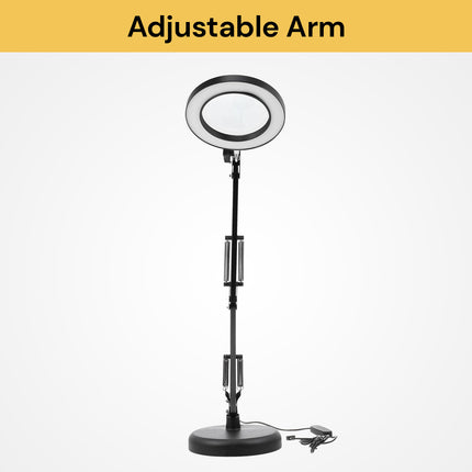 LED Lamp With Magnifying Glass