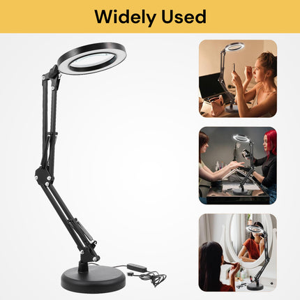 LED Lamp With Magnifying Glass