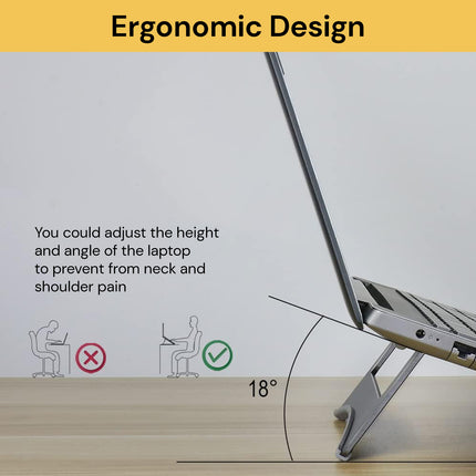 Foldable Aluminium Laptop Stand