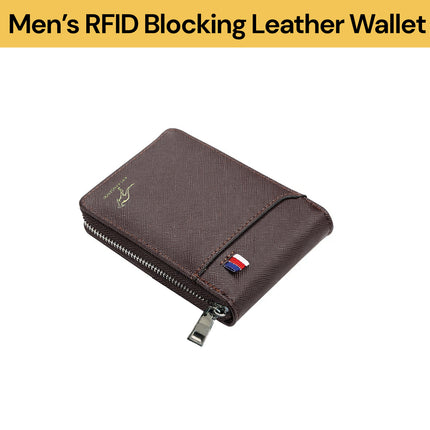 Men’s RFID Blocking Leather Wallet