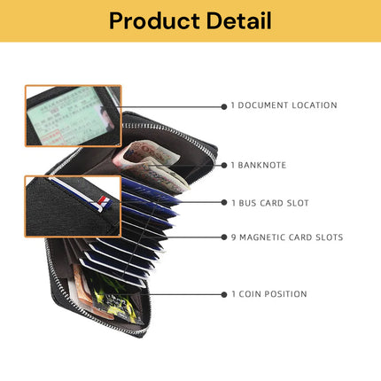 Men’s RFID Blocking Leather Wallet