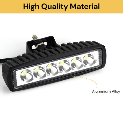 2PCs 18W LED Work Light Bars