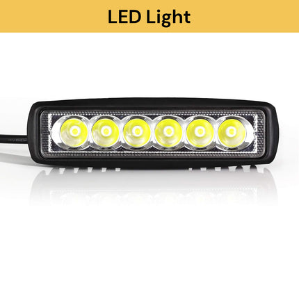 2PCs 18W LED Work Light Bars