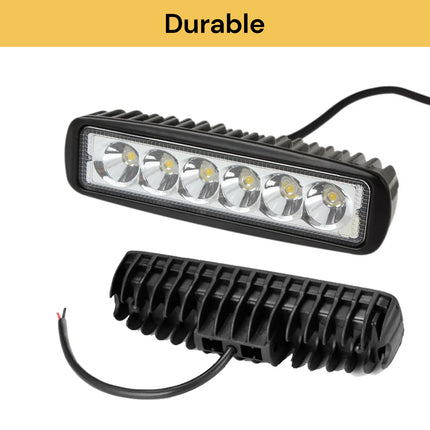 2PCs 18W LED Work Light Bars