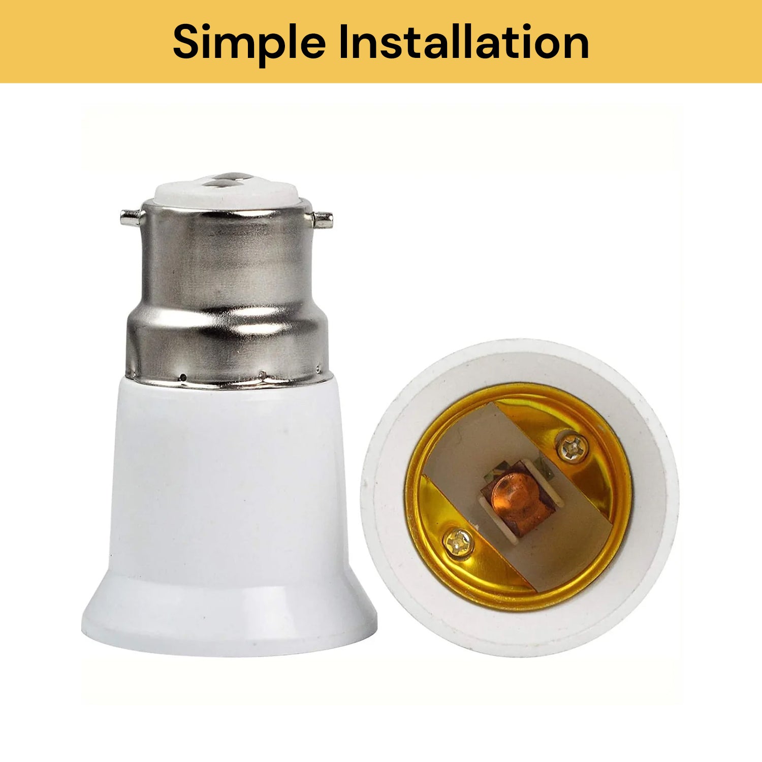 B22 Adapter 10PCs B22 to E27 Light Socket Adapters