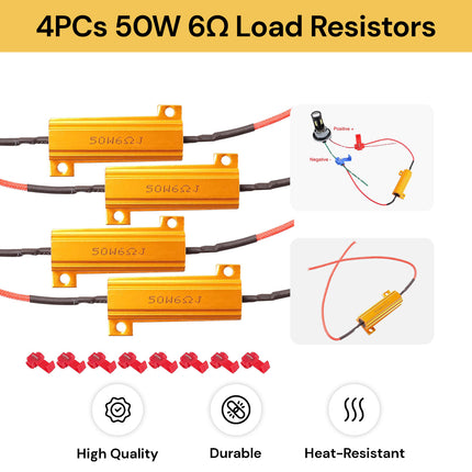 4PCs 50W 6Ω Load Resistors