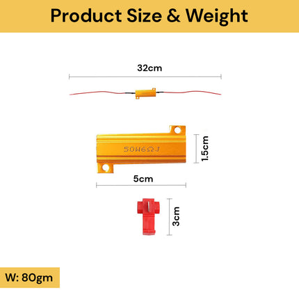 4PCs 50W 6Ω Load Resistors