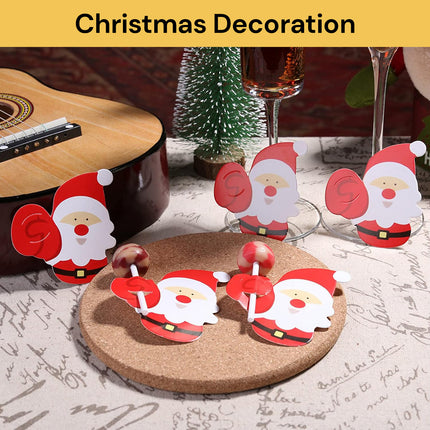 50PCs Santa Claus Lollipop Holder Cards