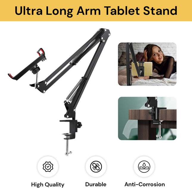Ultra Long Arm Tablet Stand