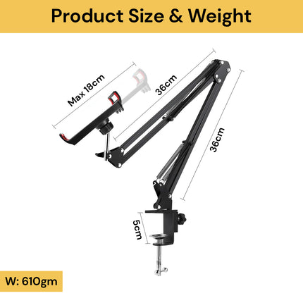 Ultra Long Arm Tablet Stand