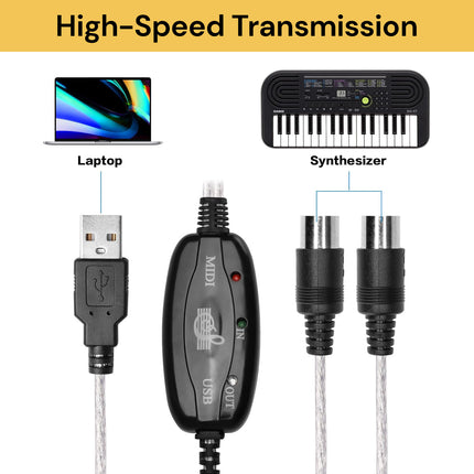 MIDI To USB Cable Converter