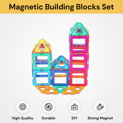 186PCs Magnetic Building Blocks Set