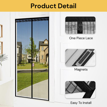 Magnetic Door Mesh Net