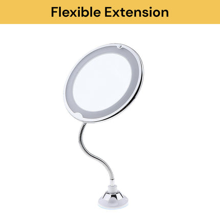 10X Magnifying Makeup Mirror With LED Light