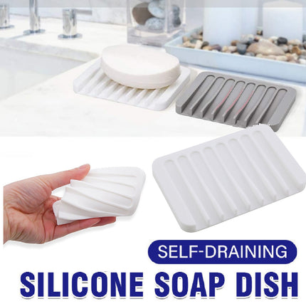 Silicone Soap Dish Soap Holder Rack