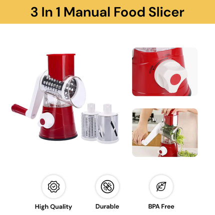 3 In 1 Manual Food Slicer