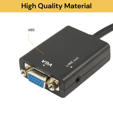 Micro HDMI to VGA + Audio Adapter