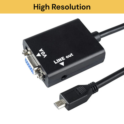 Micro HDMI to VGA + Audio Adapter