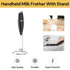 Handheld Milk Frother With Stand