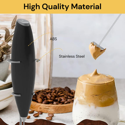 Handheld Milk Frother With Stand