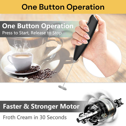 Handheld Milk Frother With Stand