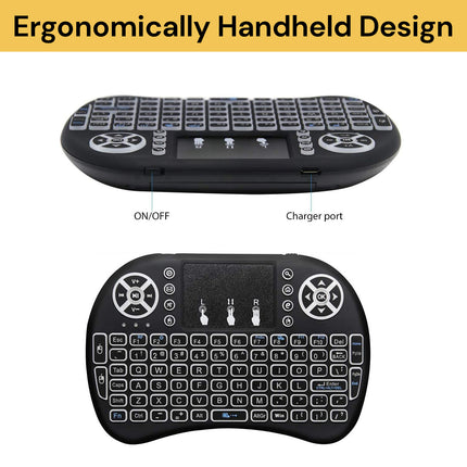 LED Backlit Mini Wireless Keyboard