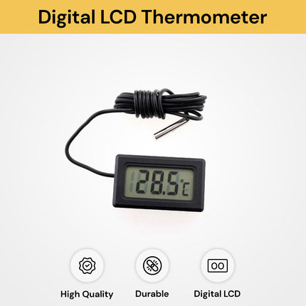 Digital LCD Thermometer With External Probe