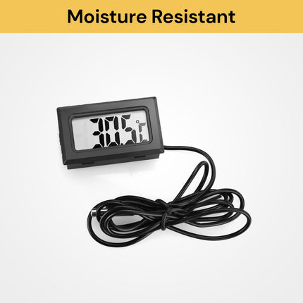 Digital LCD Thermometer With External Probe