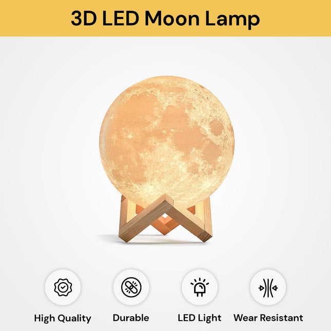 3D LED Moon Lamp