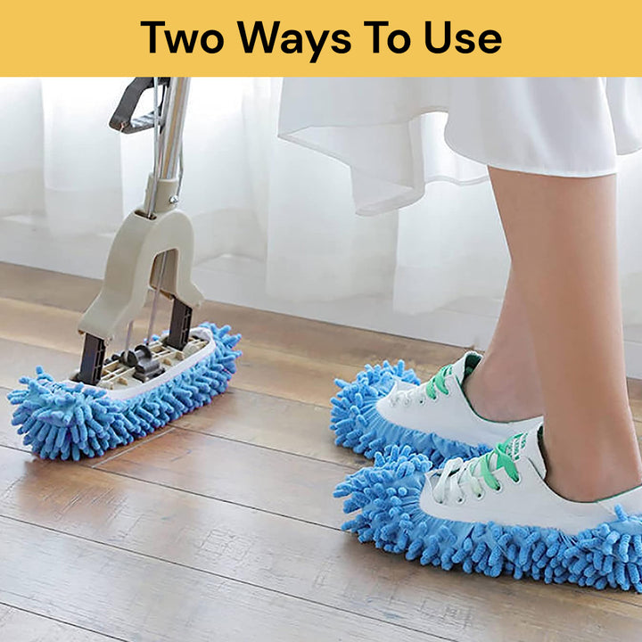 Multifunction Cleaning Mop Slipper ezonedeal