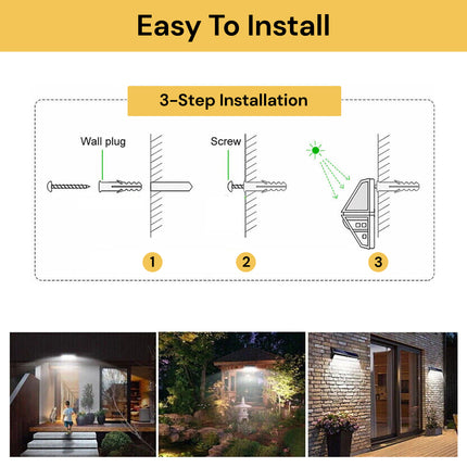 LED Motion Sensor Solar Light