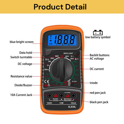Professional LCD Digital Multimeter