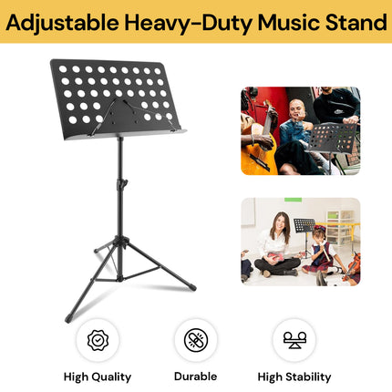 Adjustable Heavy-Duty Music Stand