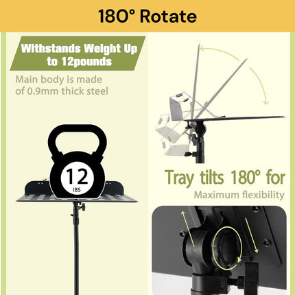 Adjustable Heavy-Duty Music Stand