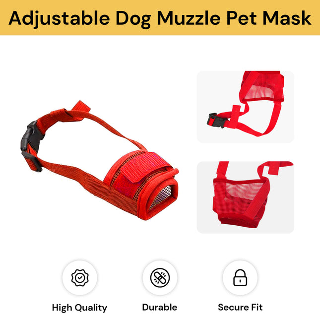 Adjustable Dog Muzzle Pet Mask