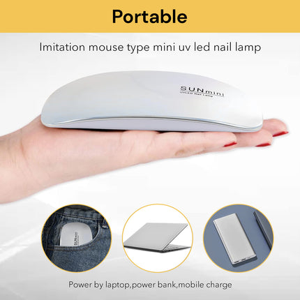 Portable 6W Mini UV LED Nail Lamp