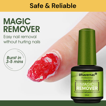 Acetone Free Nail Polish Remover | Easy to Use | 15ml