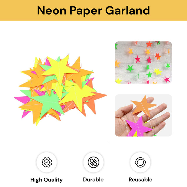 Neon Paper Garland