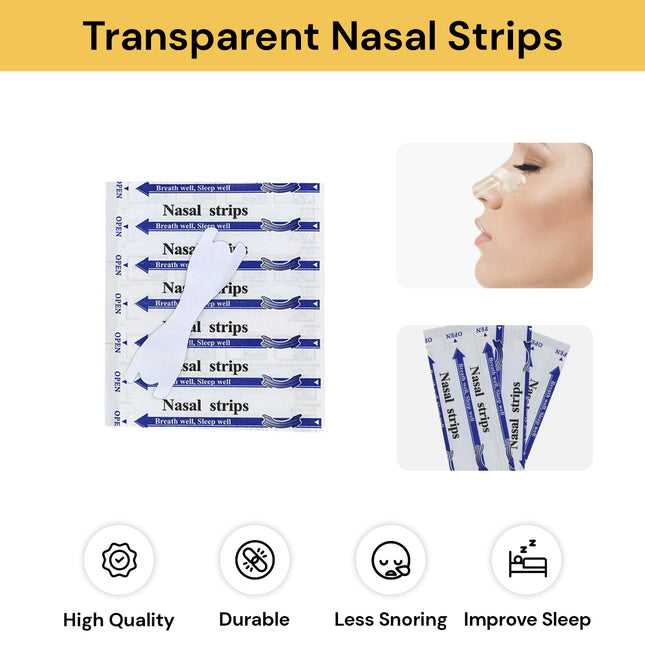 30PCs Transparent Nasal Strips